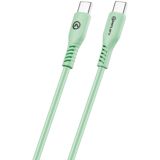 Amplify CoreCharge 1.2m USB-C to USB-C Cable - Teal - Guards On Duty Shop & Security Guards