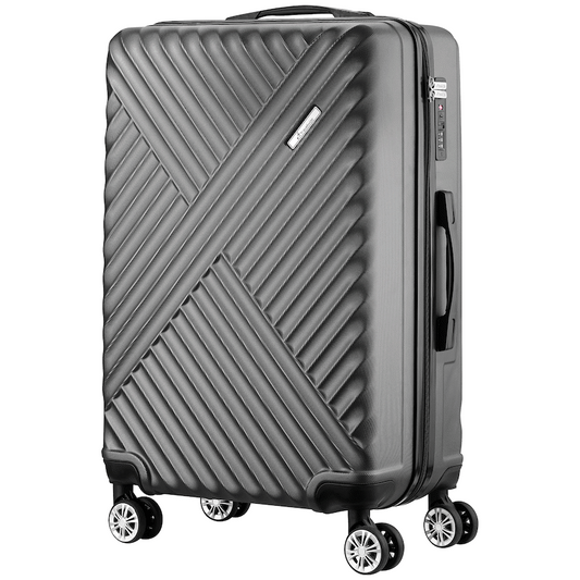 Travelwize Astra ABS 77cm 4-Wheel Spinner Luggage - Black