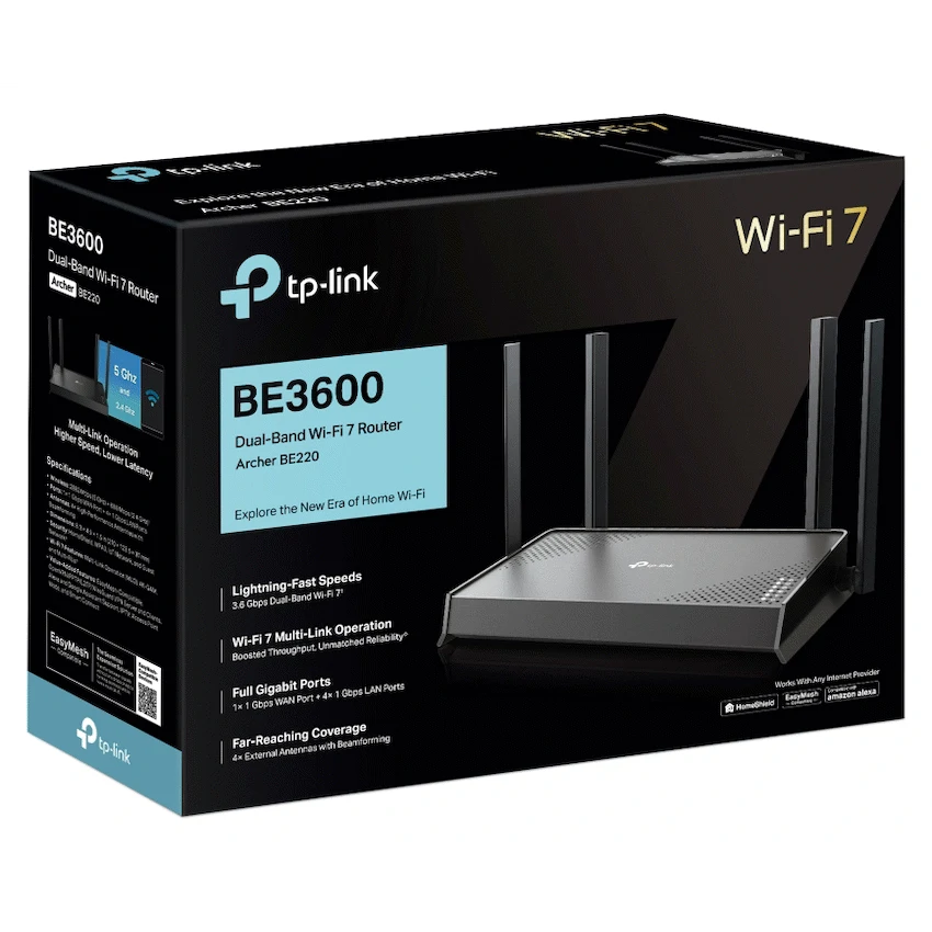 Archer BE220 BE3600 Dual-Band Wi-Fi 7 Router - Guards On Duty Shop & Security Guards