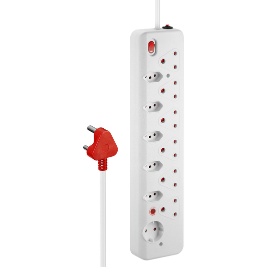 Nexon 12-Way Medium Surge Multiplug 0.5m - White