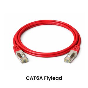 Cattex CAT6A Leads Red 1m - Networking