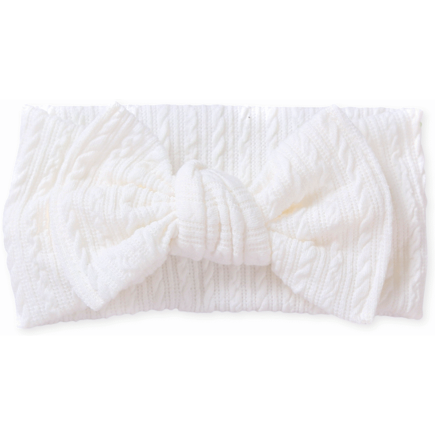 Echo Baby Bow Headband - Snow - Guards On Duty Shop & Security Guards