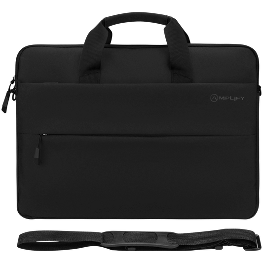 Amplify Cuba 15.6" Laptop Shoulder Bag Black - Guards On Duty Shop & Security Guards