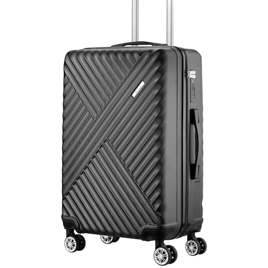 Travelwize Astra ABS 67cm 4-Wheel Spinner Luggage - Black