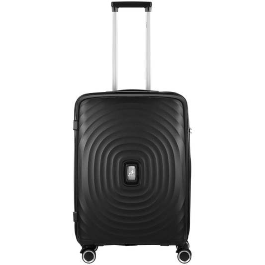 Travelwize Ripple PP 4-Wheel Spinner 65cm Luggage - Black