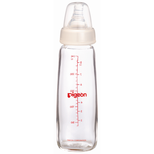 Pigeon Flexible Glass Bottle with Peristaltic Nipple 240ml