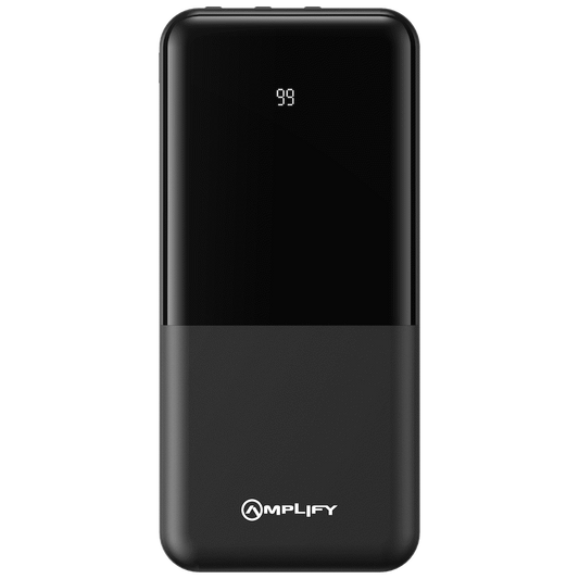 Amplify 10000mAh Power Bank with Integrated Cables - Black - Guards On Duty Shop & Security Guards