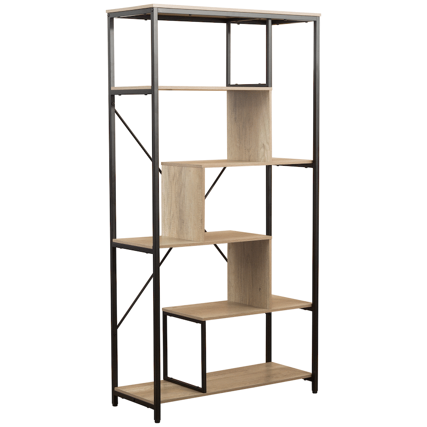 Everfurn Vector Large Bookshelf with Steel Frame - Guards On Duty Shop & Security Guards