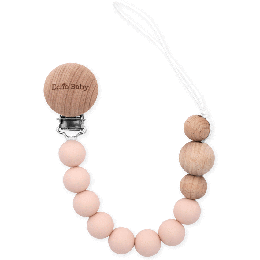 Echo Baby Silicone Dummy Clip - Rose - Guards On Duty Shop & Security Guards