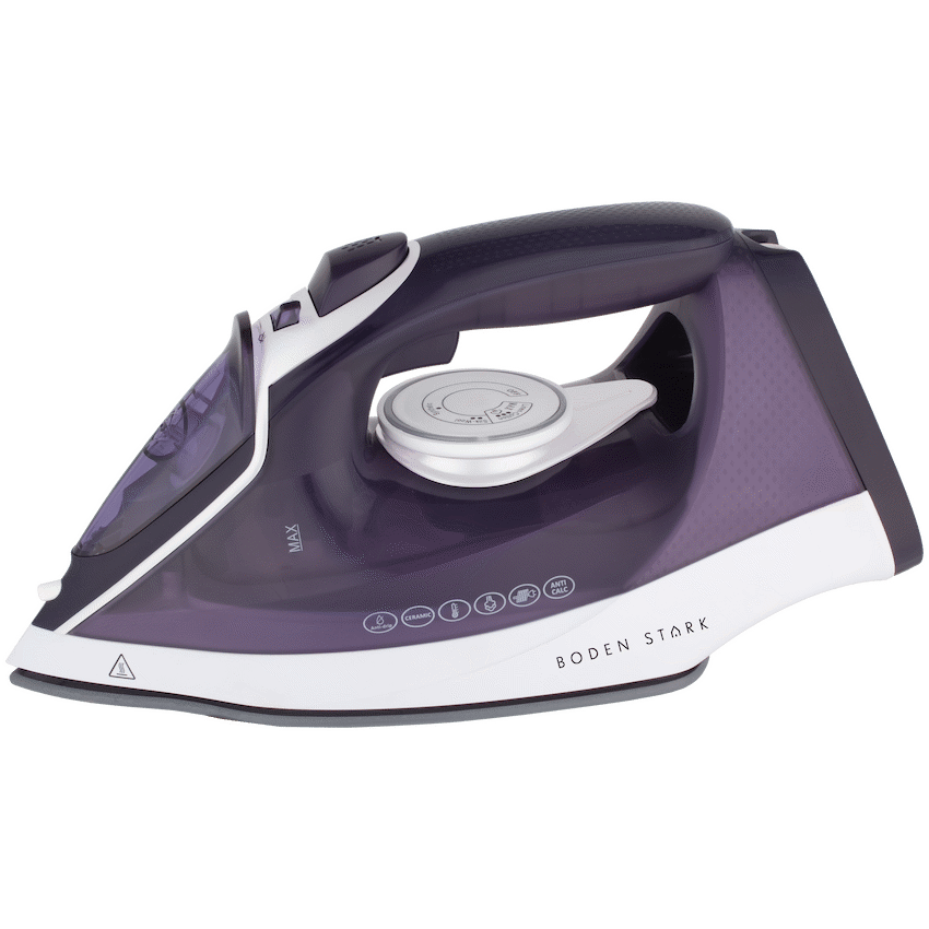 Boden Stark Ceramic Steam Iron - Purple - Guards On Duty Shop & Security Guards