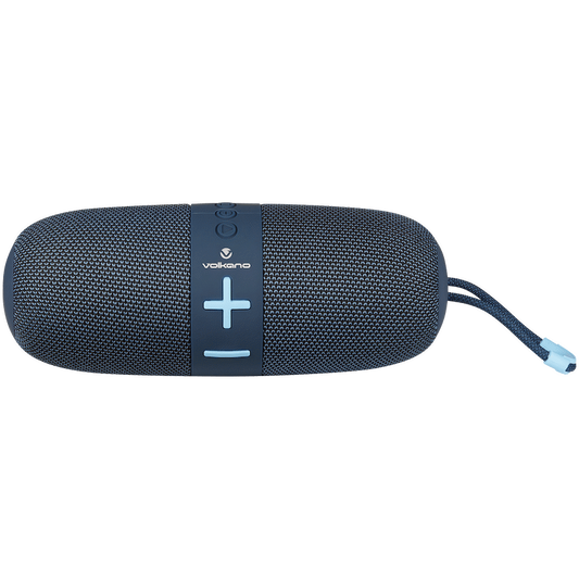 Volkano Flow Series Portable Bluetooth Speaker - Blue with Blue Buttons