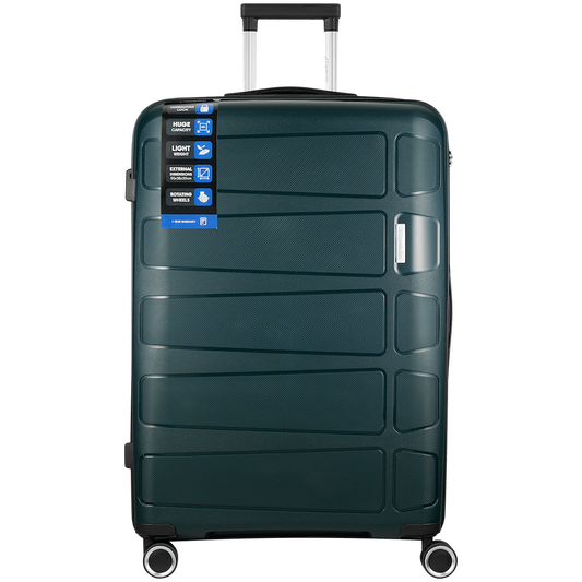 Travelwize Tourer PP 75cm 4-wheel Spinner Luggage Petrol