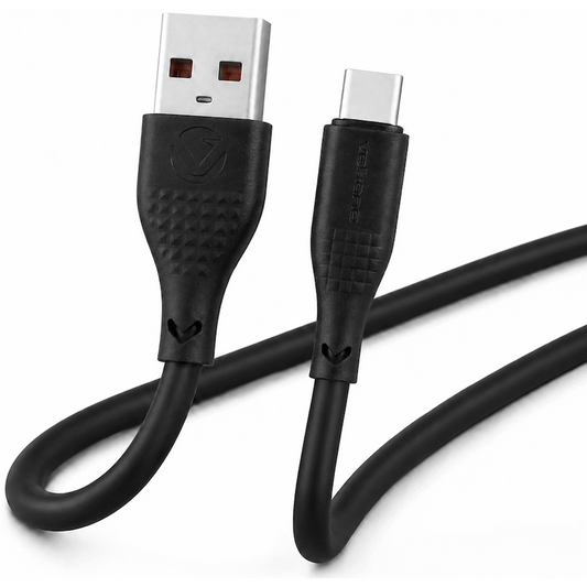 Volkano Nova Series USB A to USB C 100W 1.2m TPE cable- Black