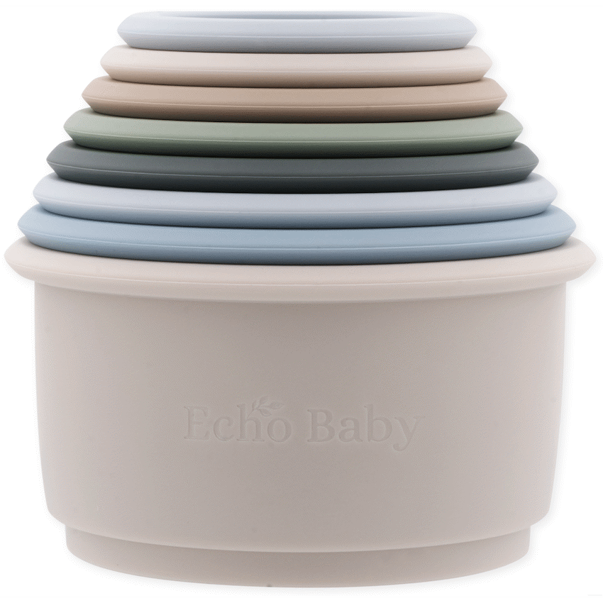 Echo Baby Silicone Stacking Cups - Ocean - Guards On Duty Shop & Security Guards