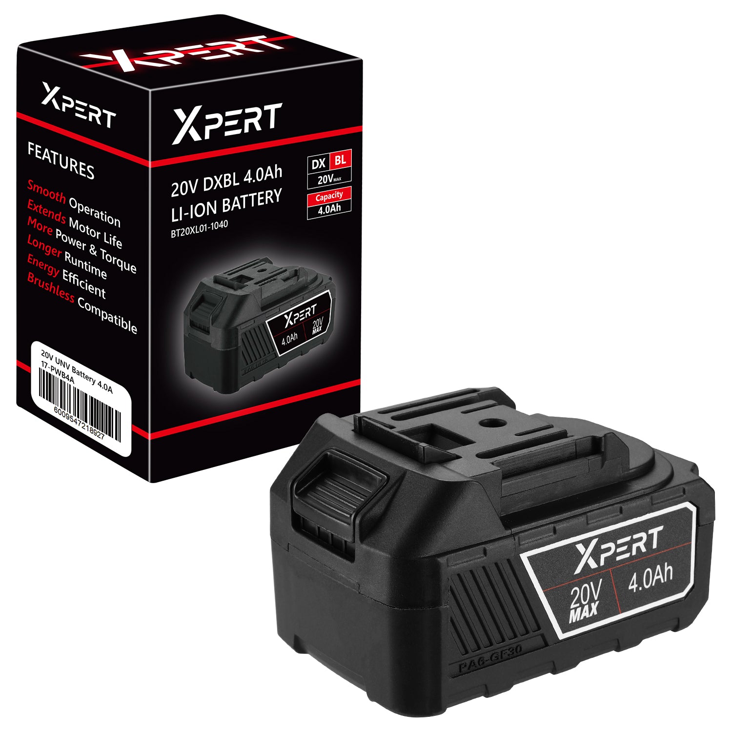 Pinnacle Xpert 20V Battery 4Ah - Guards On Duty Shop & Security Guards