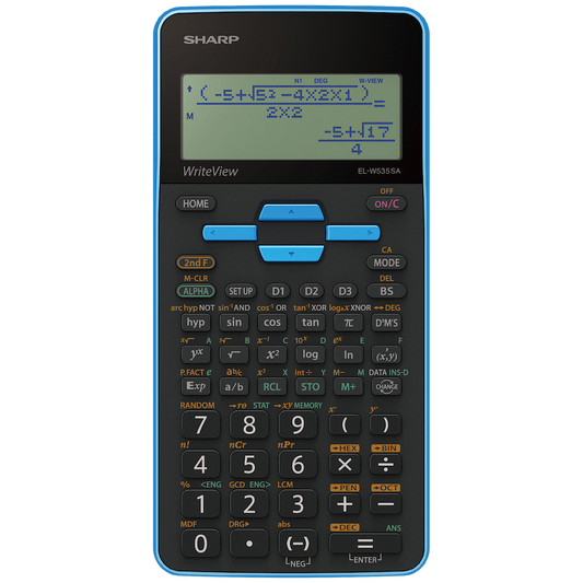 Sharp EL535 Scientific Calculator - 422 Functions- Blue