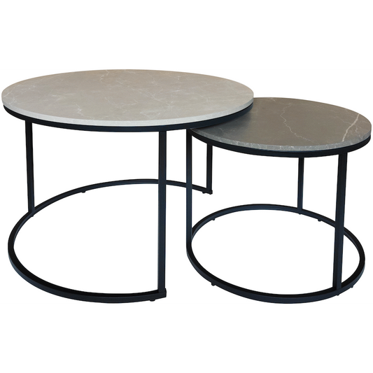 Everfurn Nile Nesting Coffee Table - Greyish