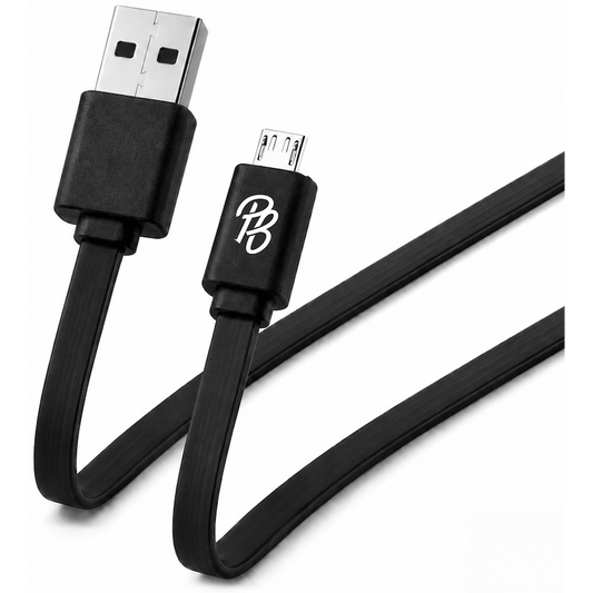 Pro Bass Energize Series Packaged Micro USB Cable - Black - 1.2m