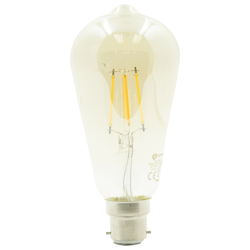 Smart Wi-Fi Bulb 5w LED Amber Filament Vintage Bayonet - Guards On Duty Shop & Security Guards