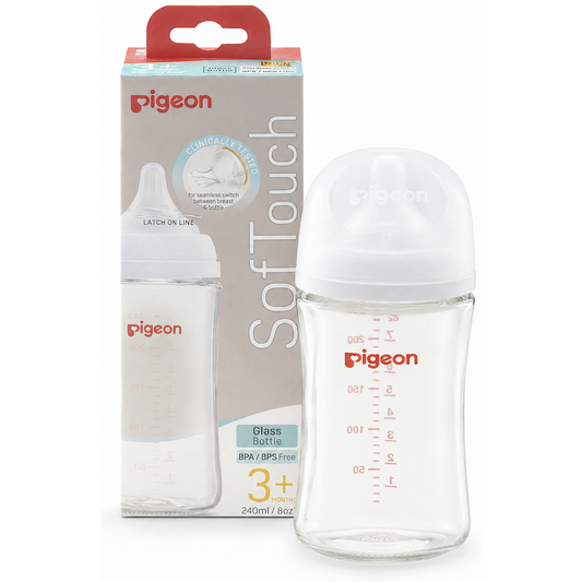 Pigeon Softouch Glass Nursing Bottle 240ml