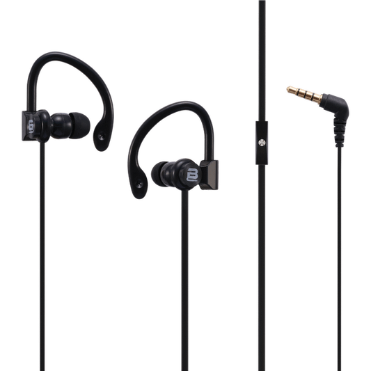 Bounce Break Series Hook-On Earphones - Black