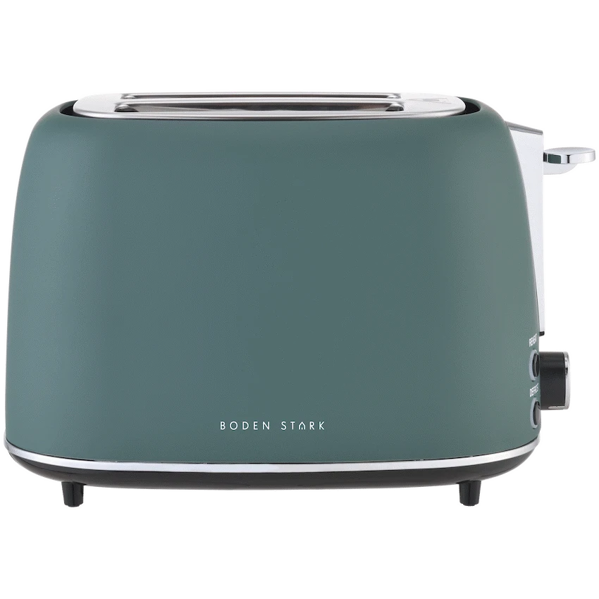 Boden Stark Matte Stainless Steel Toaster - Green - Guards On Duty Shop & Security Guards