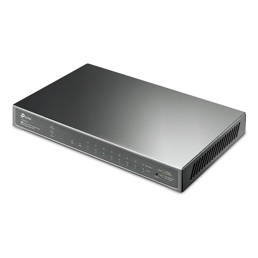 TP-Link SG2210P JetStream 10-Port Gigabit Smart Switch with 8-Port PoE+