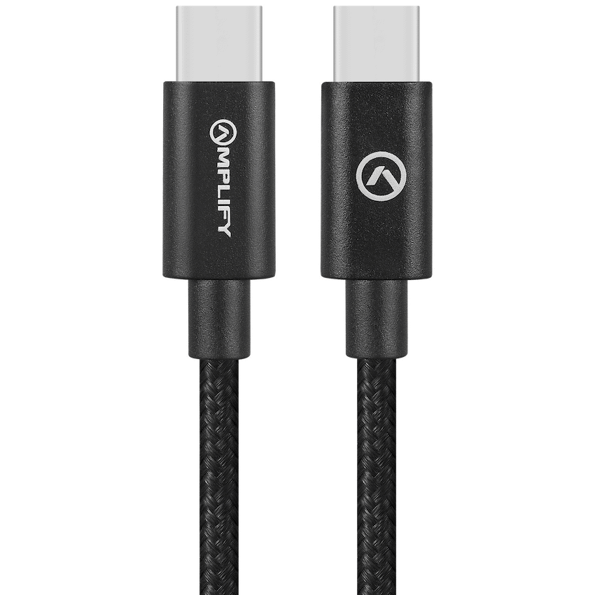 Amplify Linked Series USB-C to Type-C 60W Braided Cable 1.2m - Black - Guards On Duty Shop & Security Guards