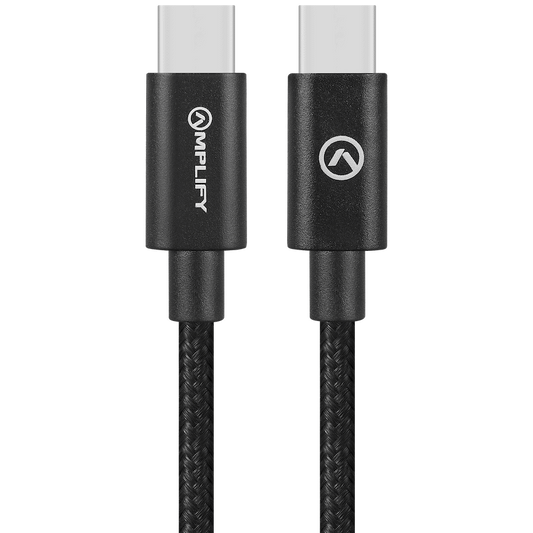 Amplify Linked Series USB-C to Type-C 60W Braided Cable 1.2m - Black - Guards On Duty Shop & Security Guards
