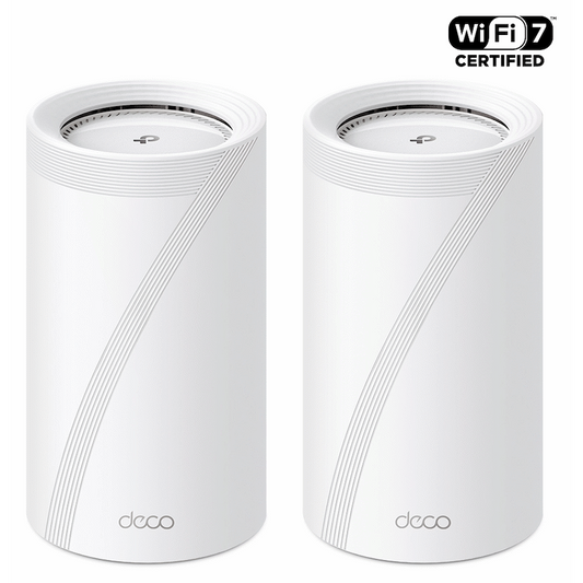 Deco BE85 (2-Pack) BE22000 Tri-Band Whole Home Mesh Wi-Fi 7 System