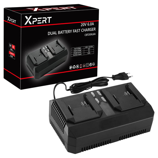 Pinnacle Xpert 20V Dual Battery Fast Charger 6A - Guards On Duty Shop & Security Guards