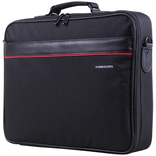 Kingsons 15.6" Black Shoulder Bag - Office Series