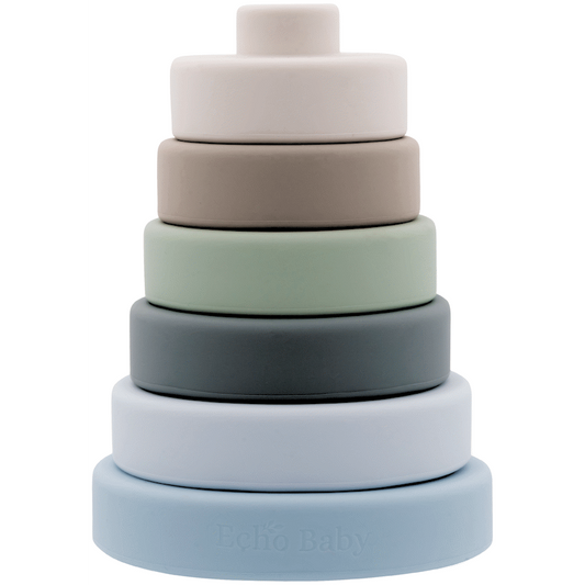 Echo Baby Silicone Stacking Rings - Ocean