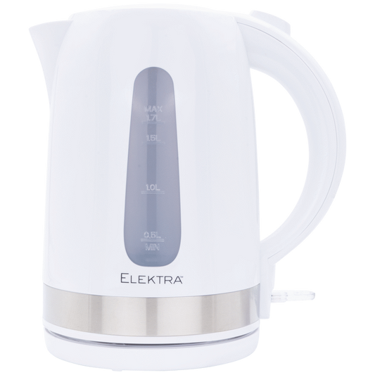 Elektra 1.7l Plastic Kettle - White