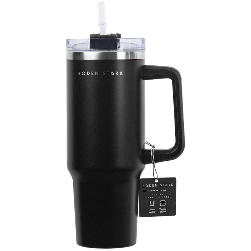 Boden Stark 1200ml Travel Mug - Black - Guards On Duty Shop & Security Guards