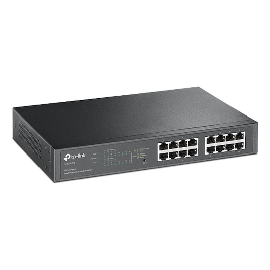 TL-SG1016PE 16-Port Gigabit Easy Smart Switch with 8-Port PoE+
