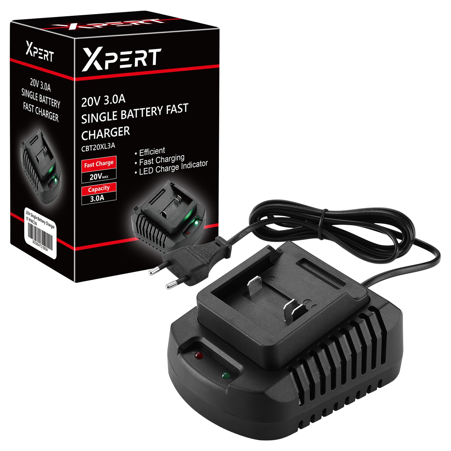 Pinnacle Xpert 20V Battery Charger 3A - Guards On Duty Shop & Security Guards