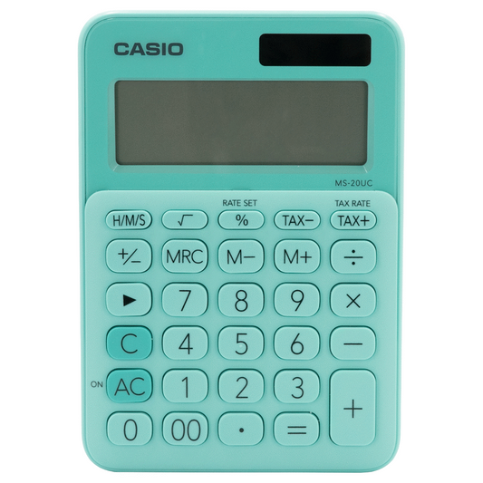 Casio MS-20UC - Desktop calculator 12 Digit - Green