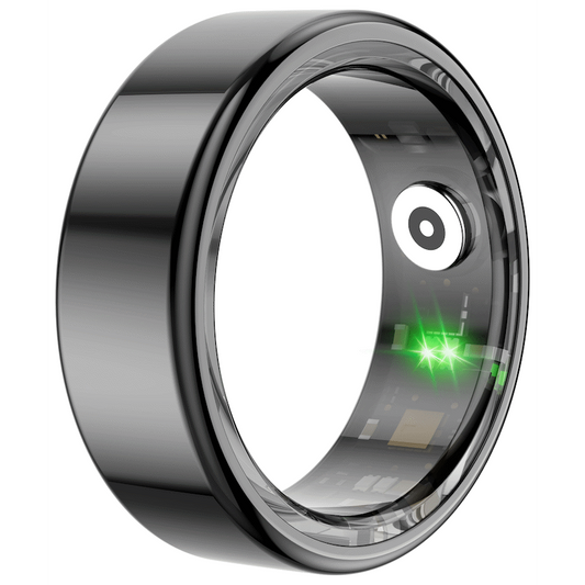 Volkano Ring Series Smart Ring with Charge Case - Black 20.6mm