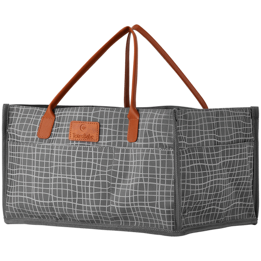 Totes Babe Wavy Series Nursery Caddy Grey