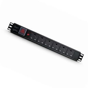 Power Rail 6way with 3 Pin SA Plug - Networking