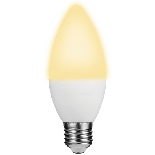 Switched 5w Candle LED Light Bulb E27 - Warm White