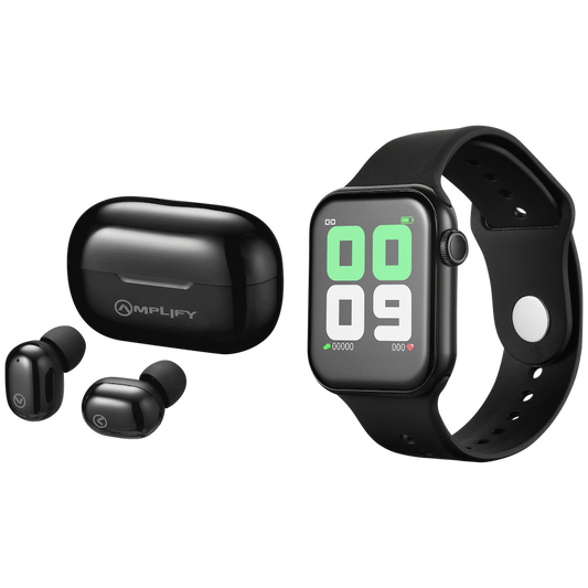 Amplify TWS Pods + Fitness Watch - Black - Guards On Duty Shop & Security Guards