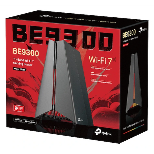 TP-Link BE9300 Tri-Band Wi-Fi 7 Gaming Router 9.3 Gbps 1×5G/WAN + 1×5G + 3×2.5G Ports USB 3.0 Gaming Acceleration RGB Lighting