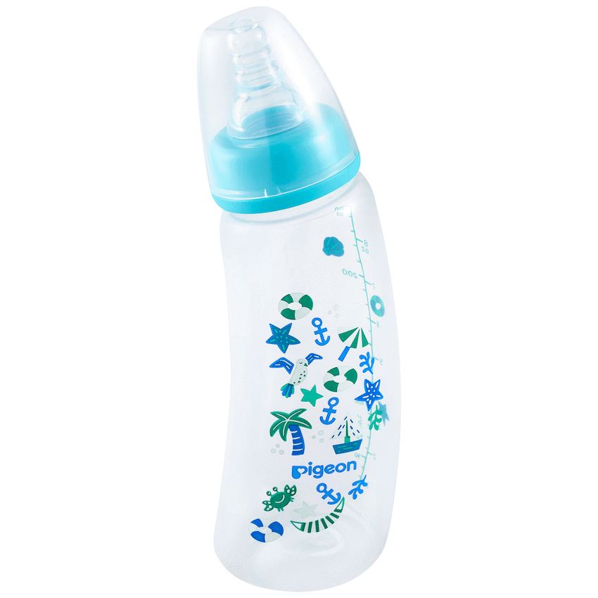 Pigeon Flexible Curve Bottle 250ml - Beach