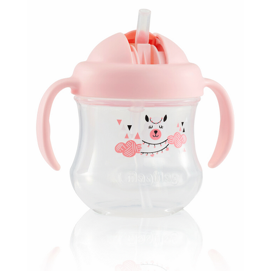 Pigeon Mag Mag Straw Cup - Matte Pink
