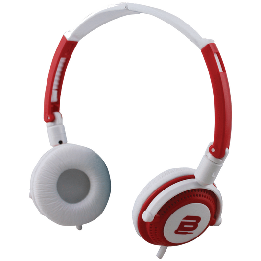 Bounce Swing Series Headphones with Mic Red/White - Guards On Duty Shop & Security Guards