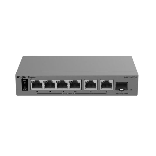 Ruijie 10-Port Gigabit Smart Cloud-Managed PoE Switch with 1-Port SFP