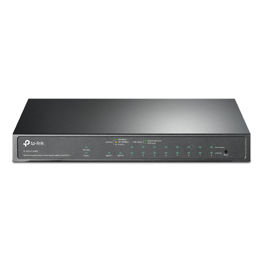 TL-SG1210MPE 10-Port Gigabit Easy Smart Switch with 8-Port PoE+
