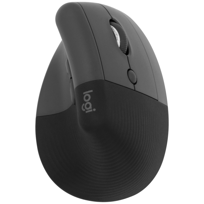 Logitech(R) Lift Vertical Ergonomic Mouse - Graphite / Black